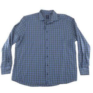 johnnie-O Top Shelf‎ Button Up Shirt Mens XXL Blue Gray Cotton